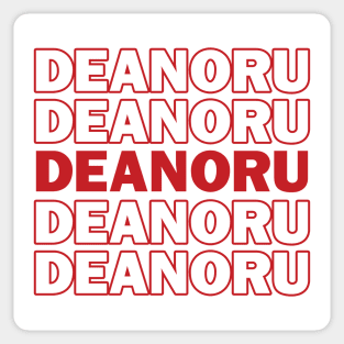 Deanoru Thank You Bag Design Sticker